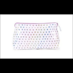 Roller Rabbit Disco Heart Makeup Bag NWOT